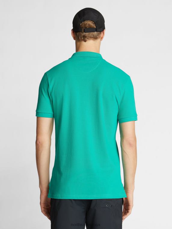 поло мајица са логом на грудима смарагд одећу мушкарци PDV4J1201 North Sails