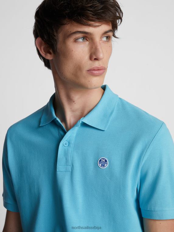поло мајица са логом на грудима небеско плаветнило одећу мушкарци PDV4J1202 North Sails