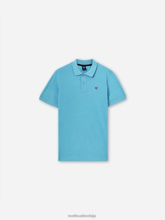 поло мајица са логом на грудима небеско плаветнило одећу мушкарци PDV4J1202 North Sails