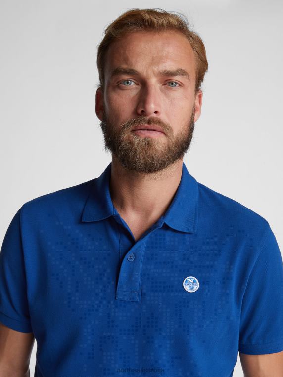 поло мајица са логом на грудима океанско плаво одећу мушкарци PDV4J1204 North Sails