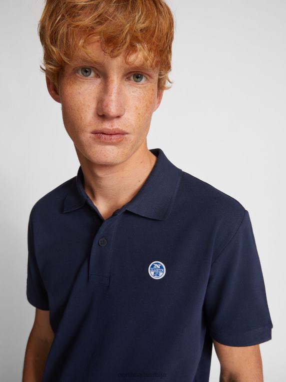 поло мајица са логом на грудима Морнарско плаво одећу мушкарци PDV4J1205 North Sails