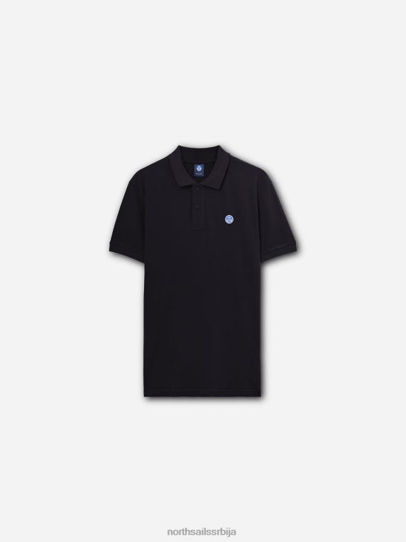 поло мајица са логом на грудима црн одећу мушкарци PDV4J1207 North Sails