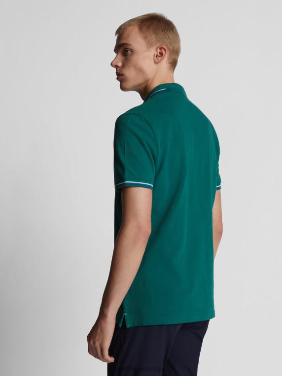 поло са контрастним украсима зимзелен одећу мушкарци PDV4J1210 North Sails