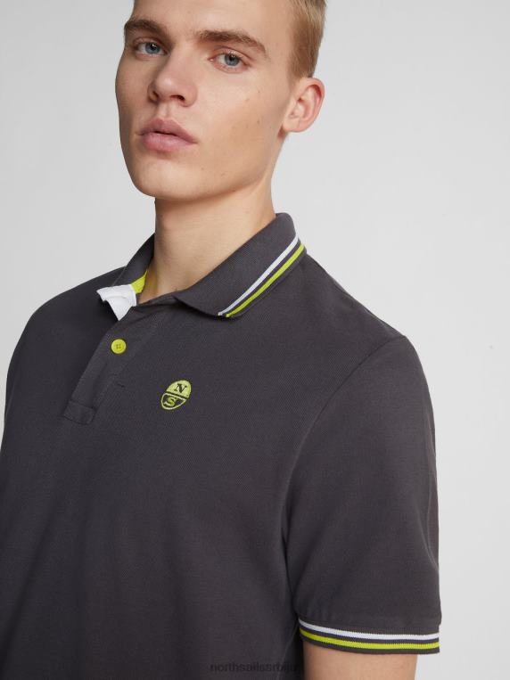 поло са контрастним украсима асфалт одећу мушкарци PDV4J1214 North Sails