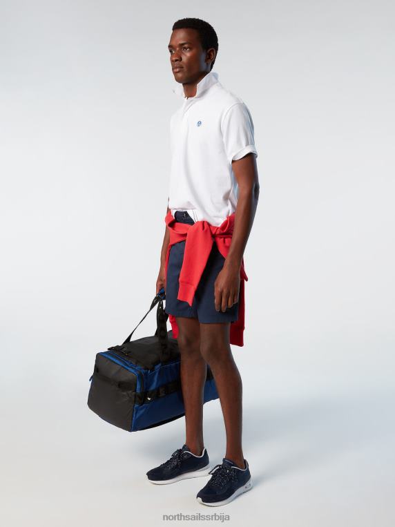 поло мајица од органског памука бео одећу мушкарци PDV4J122 North Sails