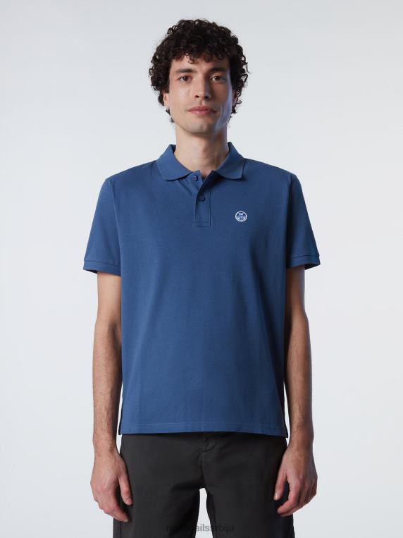 поло мајица од органског памука тамни тексас одећу мушкарци PDV4J124 North Sails