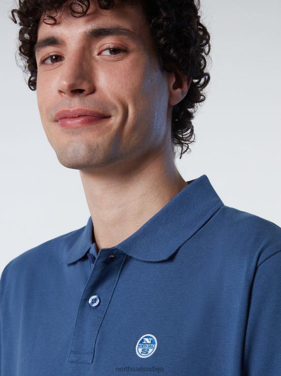 поло мајица од органског памука тамни тексас одећу мушкарци PDV4J124 North Sails