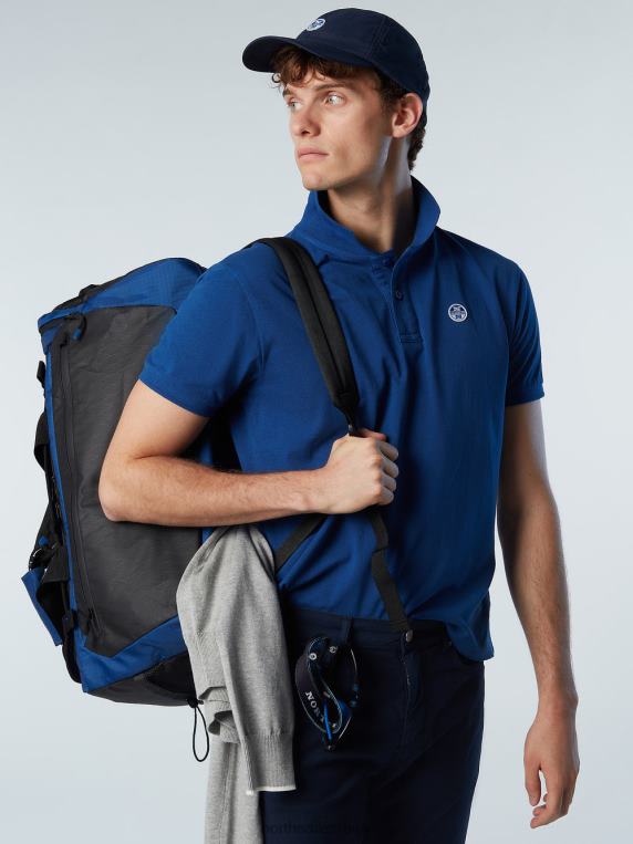 поло мајица од органског памука океанско плаво одећу мушкарци PDV4J125 North Sails