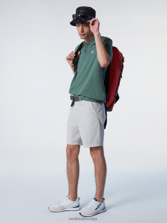 поло мајица од органског памука војнички зелени одећу мушкарци PDV4J126 North Sails