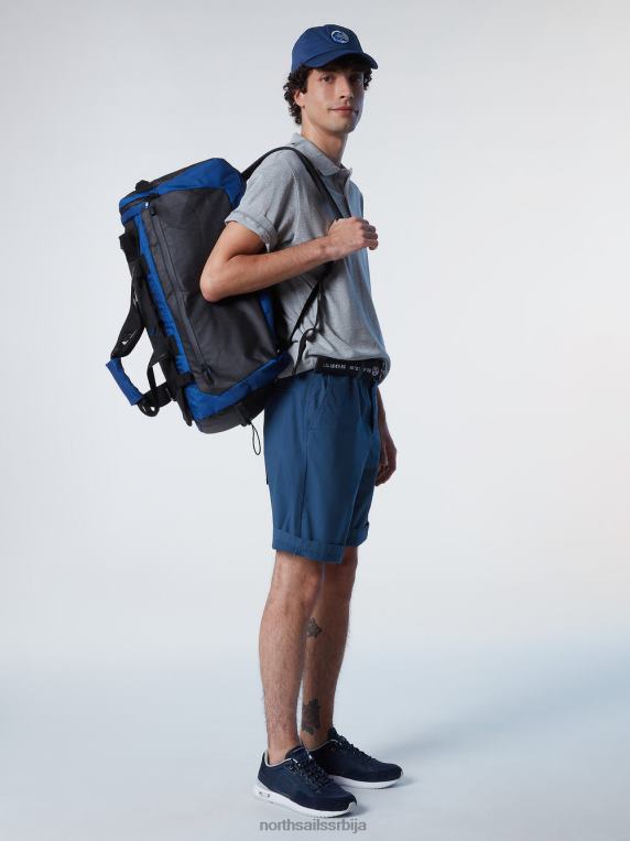 поло мајица од органског памука сиви меланж одећу мушкарци PDV4J127 North Sails