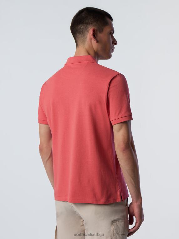 поло мајица од органског памука зачињени корал одећу мушкарци PDV4J129 North Sails