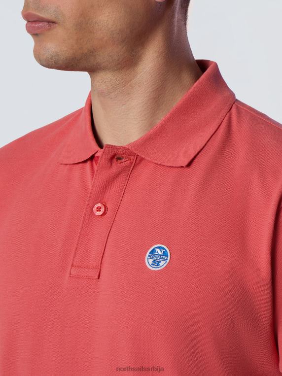 поло мајица од органског памука зачињени корал одећу мушкарци PDV4J129 North Sails
