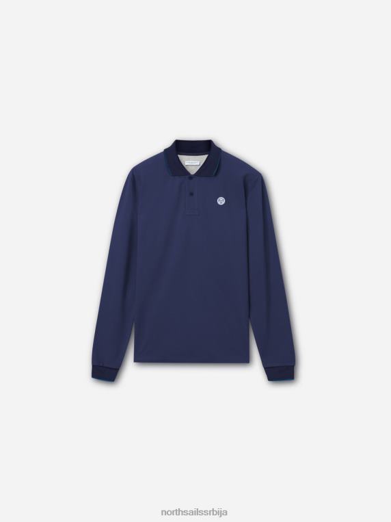 органска пике поло мајица Морнарско плаво одећу мушкарци PDV4J1303 North Sails