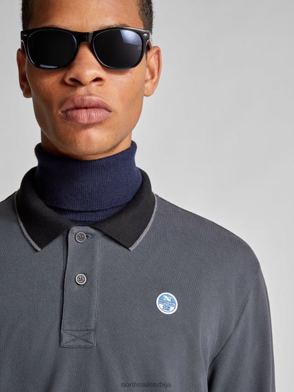 органска пике поло мајица асфалт одећу мушкарци PDV4J1305 North Sails