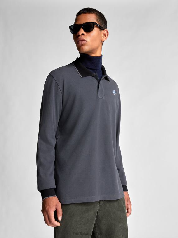 органска пике поло мајица асфалт одећу мушкарци PDV4J1305 North Sails