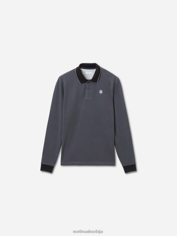 органска пике поло мајица асфалт одећу мушкарци PDV4J1305 North Sails