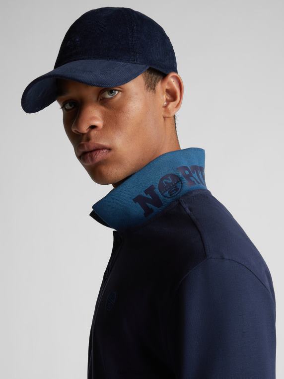 поло са извезеним логом Морнарско плаво одећу мушкарци PDV4J1316 North Sails