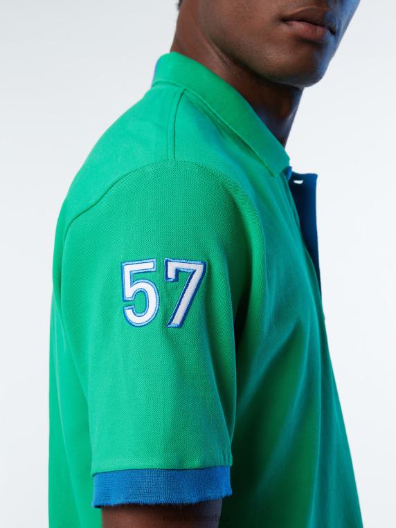 распродаја поло мајица од органског памука башта зелена одећу мушкарци PDV4J7 North Sails