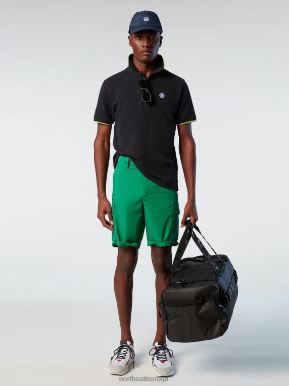 распродаја поло мајица од органског памука црн одећу мушкарци PDV4J80 North Sails