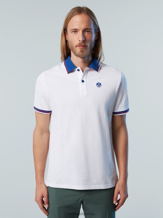 распродаја поло мајица од органског памука бео одећу мушкарци PDV4J81 North Sails