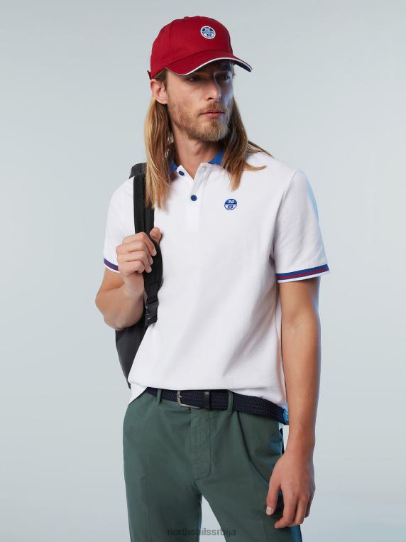 распродаја поло мајица од органског памука бео одећу мушкарци PDV4J81 North Sails