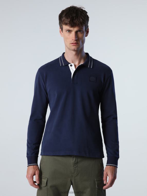 тешка поло мајица од дреса Морнарско плаво одећу мушкарци PDV4J820 North Sails