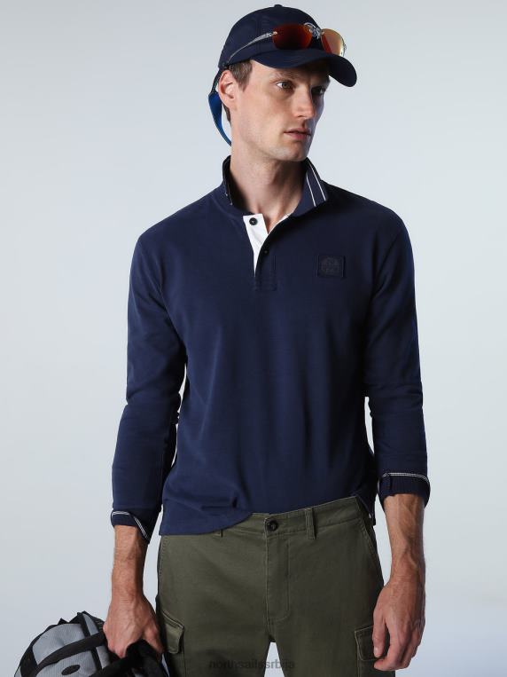 тешка поло мајица од дреса Морнарско плаво одећу мушкарци PDV4J820 North Sails