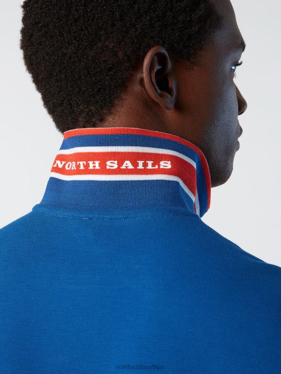 распродаја поло мајица од органског памука океанско плаво одећу мушкарци PDV4J82 North Sails