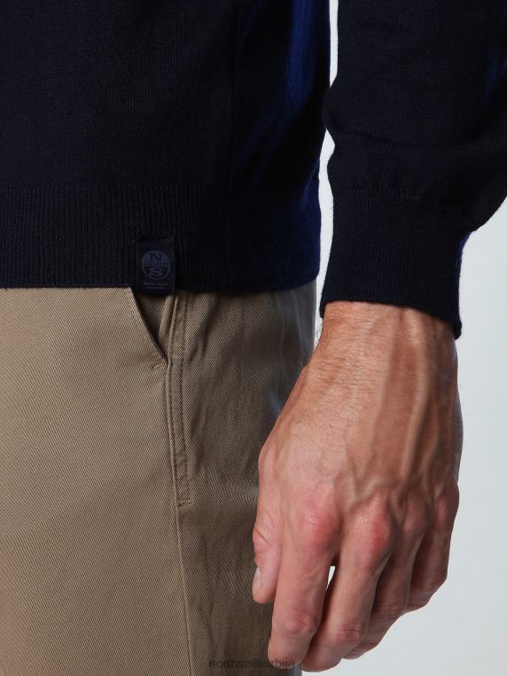 поло мајица од хидровуне Морнарско плаво одећу мушкарци PDV4J867 North Sails