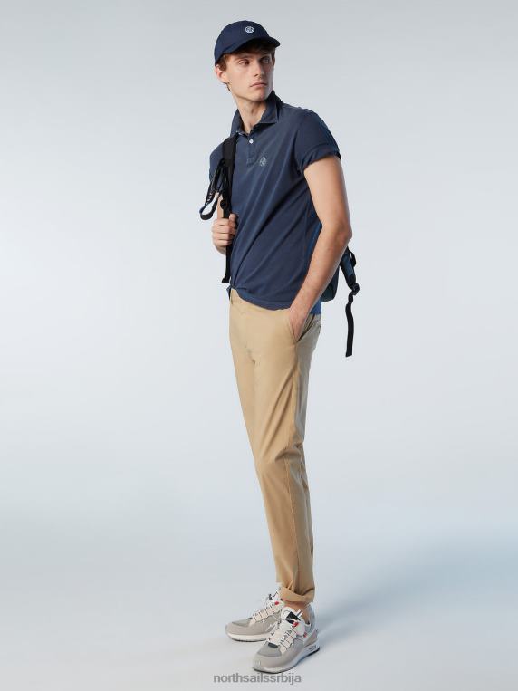 поло мајица од рециклираног дреса Морнарско плаво одећу мушкарци PDV4J91 North Sails
