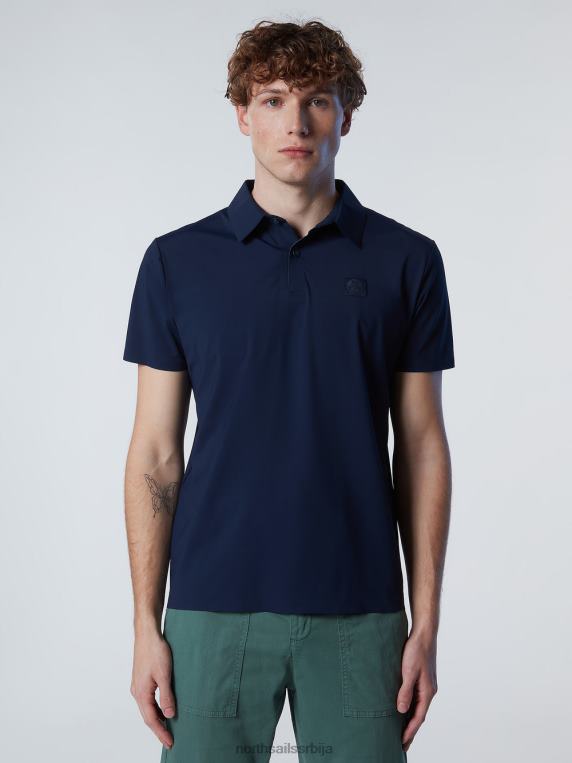 поло мајица од рециклираног дреса Морнарско плаво одећу мушкарци PDV4J92 North Sails