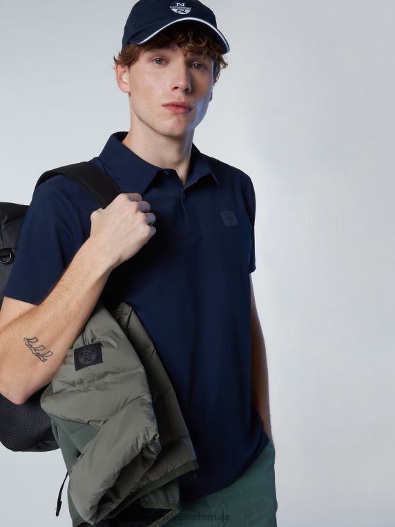 поло мајица од рециклираног дреса Морнарско плаво одећу мушкарци PDV4J92 North Sails