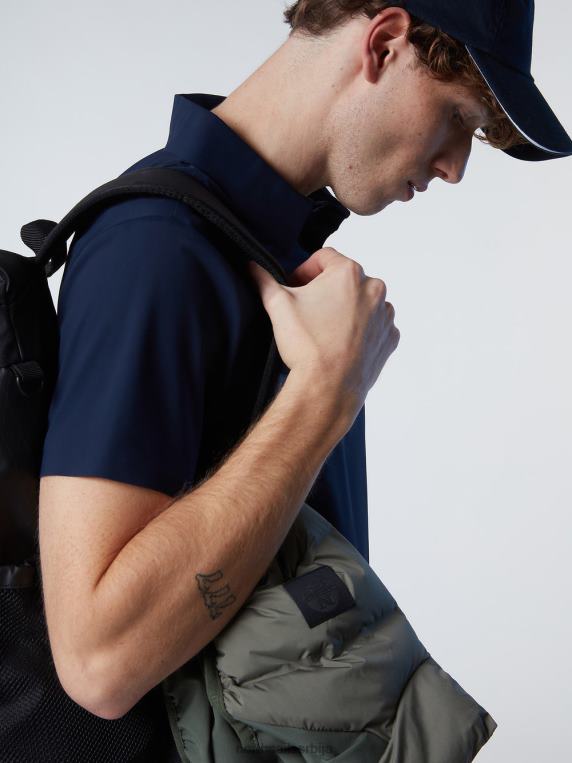 поло мајица од рециклираног дреса Морнарско плаво одећу мушкарци PDV4J92 North Sails