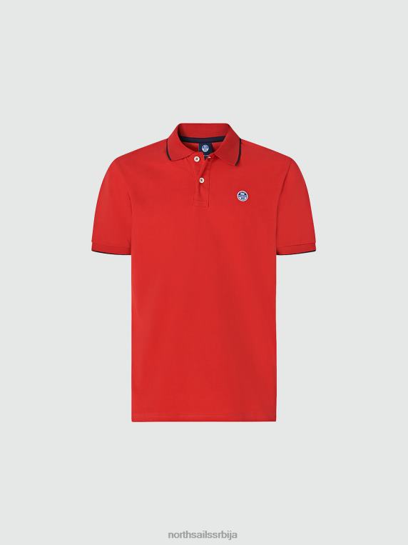 штампана поло мајица црвена одећу мушкарци PDV4J935 North Sails