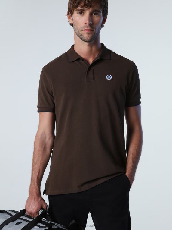 штампана поло мајица какао одећу мушкарци PDV4J936 North Sails