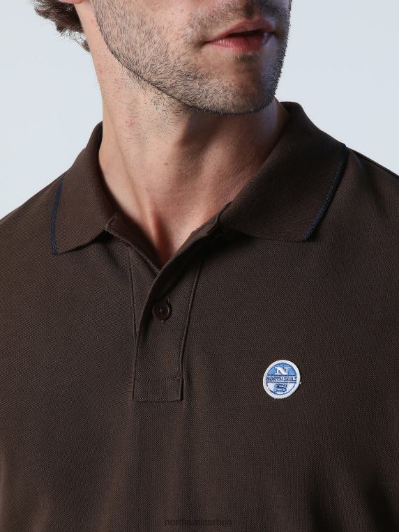штампана поло мајица какао одећу мушкарци PDV4J936 North Sails