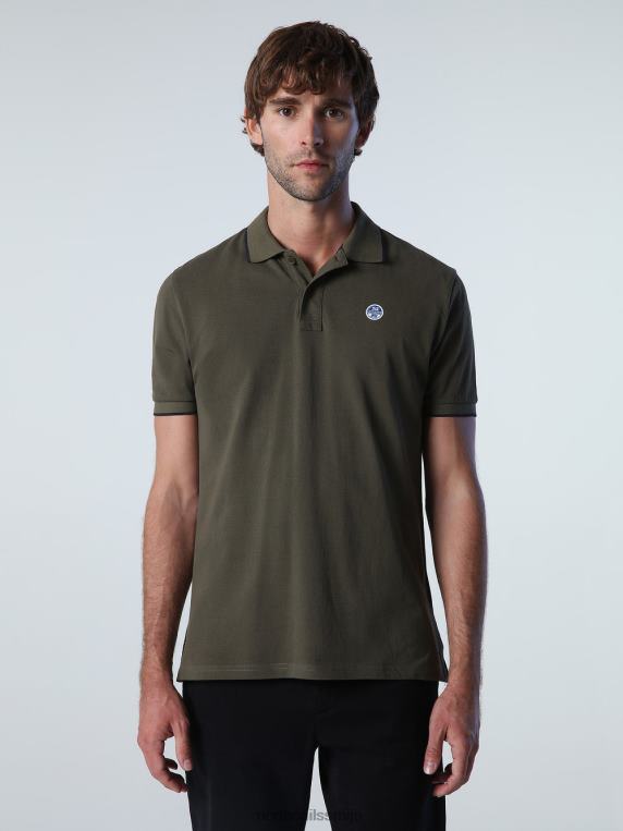 штампана поло мајица бршљан зелен одећу мушкарци PDV4J937 North Sails