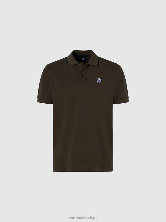 штампана поло мајица бршљан зелен одећу мушкарци PDV4J937 North Sails