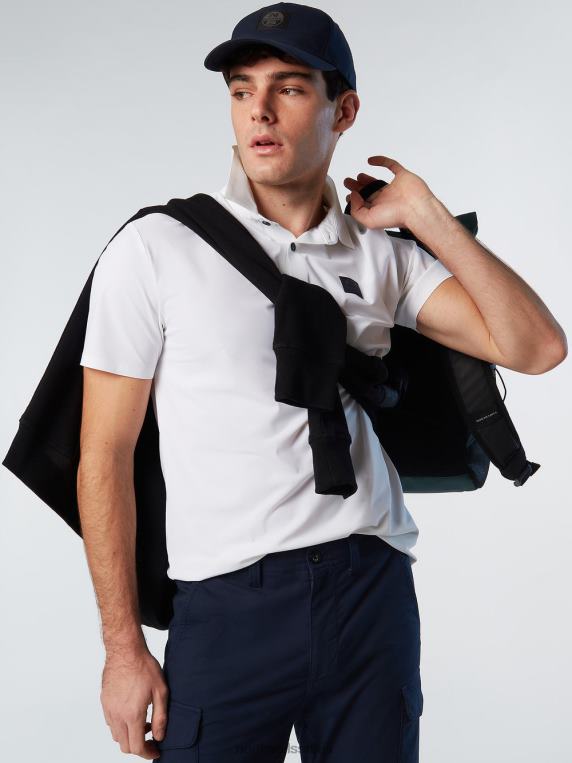 поло мајица од рециклираног дреса бео одећу мушкарци PDV4J93 North Sails