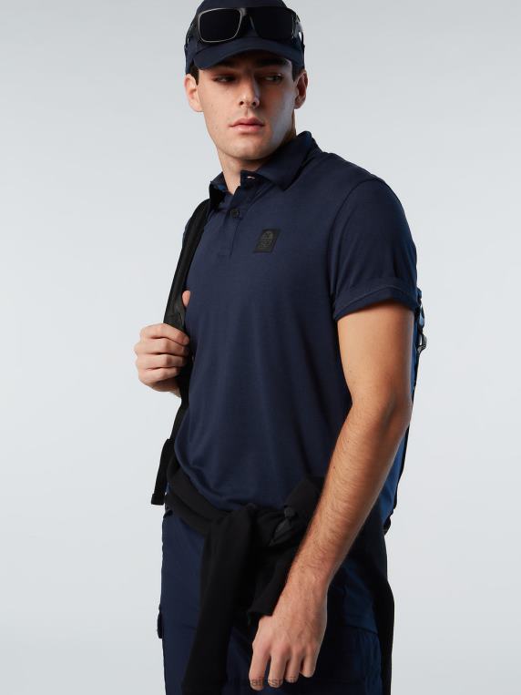 памучна и тенцел поло мајица Морнарско плаво одећу мушкарци PDV4J94 North Sails