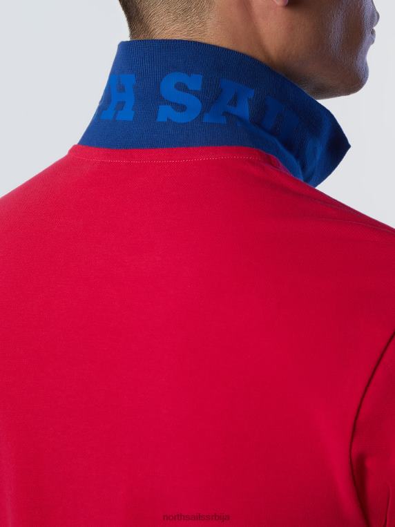 поло мајица од органског памука нова жутика црвена одећу мушкарци PDV4J98 North Sails