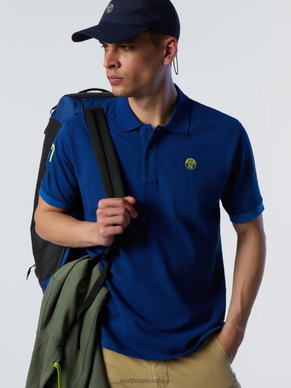 распродаја поло мајица од органског памука океанско плаво одећу мушкарци PDV4J9 North Sails
