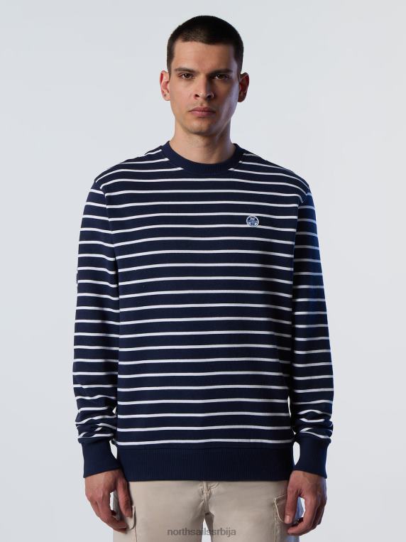 дукс са округлим изрезом са пругама комбинација 2 одећу мушкарци PDV4J260 North Sails