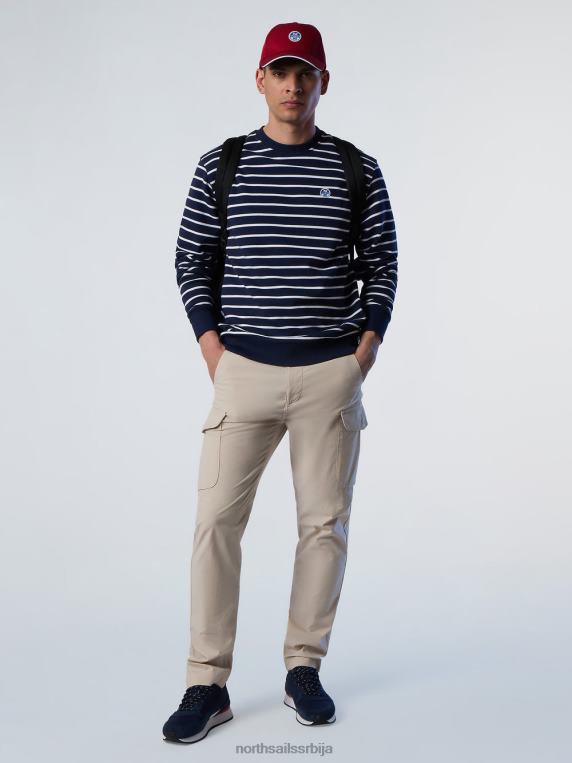 дукс са округлим изрезом са пругама комбинација 2 одећу мушкарци PDV4J260 North Sails
