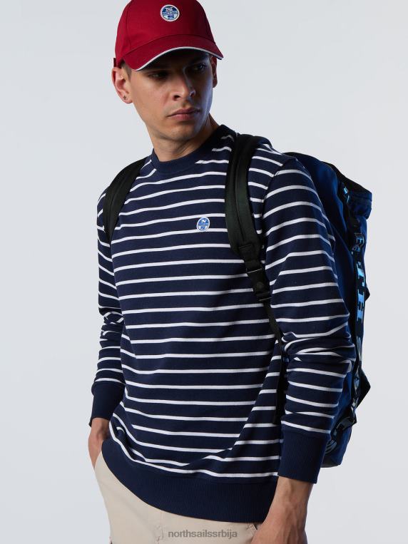 дукс са округлим изрезом са пругама комбинација 2 одећу мушкарци PDV4J260 North Sails