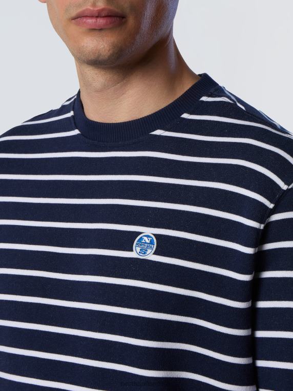 дукс са округлим изрезом са пругама комбинација 2 одећу мушкарци PDV4J260 North Sails