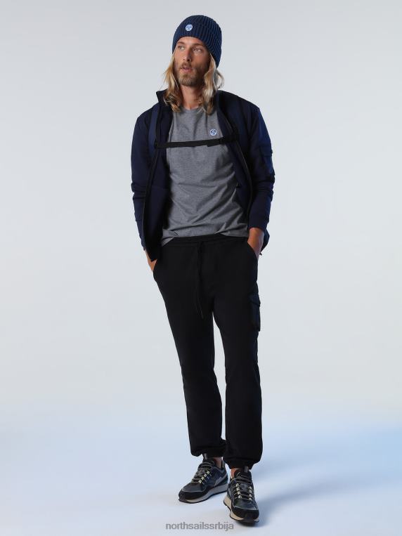 дуксерица са патентним затварачем са џепом Морнарско плаво одећу мушкарци PDV4J1011 North Sails