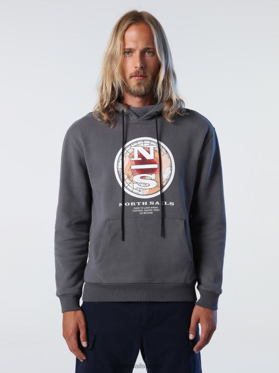 дуксерица са штампом асфалт одећу мушкарци PDV4J1016 North Sails