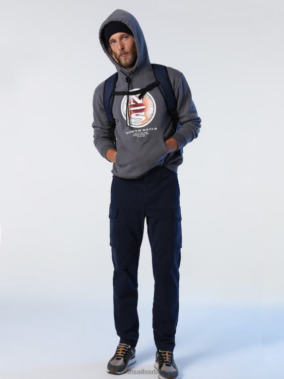 дуксерица са штампом асфалт одећу мушкарци PDV4J1016 North Sails