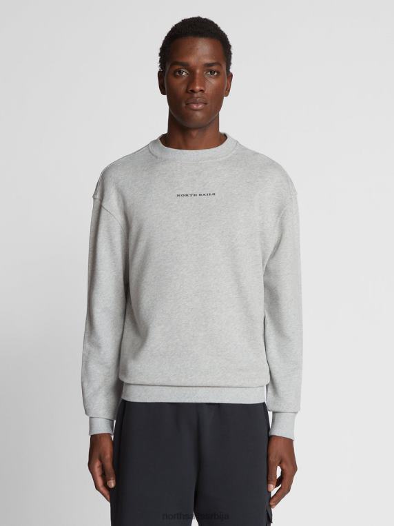 превелика дуксерица сиви меланж одећу мушкарци PDV4J1082 North Sails